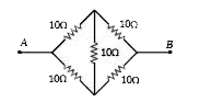 The effective resistance between points A and B is-