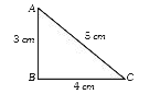 A 12 cm wire is given a shape of a right angled triangle ABC having sides 3 cm, 4 cm and 5 cm, as shown in the figure. The resistance between two ends (AB, BC, CA) of the respective sides are measured one by one by a multi-meter. The resistances will be in the ratio-