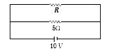 The power dissipated in the circuit shown in the figure is 30 Watts. The value of R is-