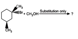 What is the substitution product of the following reaction ?