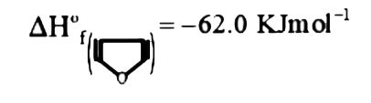 Calculate heat of atomization of furan using the data     Heat of atomization of C,H,O are 717,218,249 KJ