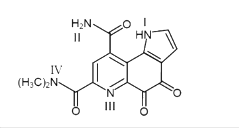 The most basic nitrogen in the following compound is