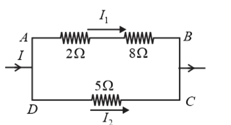 In the circuit shown, the heat produced in 5Omega resistnace due to current through it is