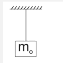 The block of mass m(0)=muL is attached to a uniform string of mass M=muL and length L as shown in the figure. If a wave pulse is produced near the block, then the time it taken to reach the ceiling is