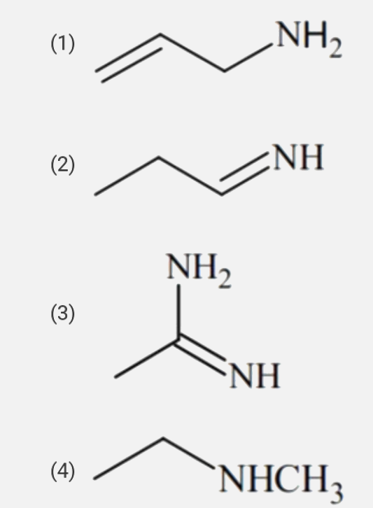 The increasing order of basicity of the following compounds is