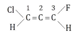 Consider the following molecule      If pi- electron cloud of C(1)-C(2) is present in the plane of paper then which of the following is/are correct