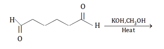 What is the product of intramolecular aldol condensation reaction?