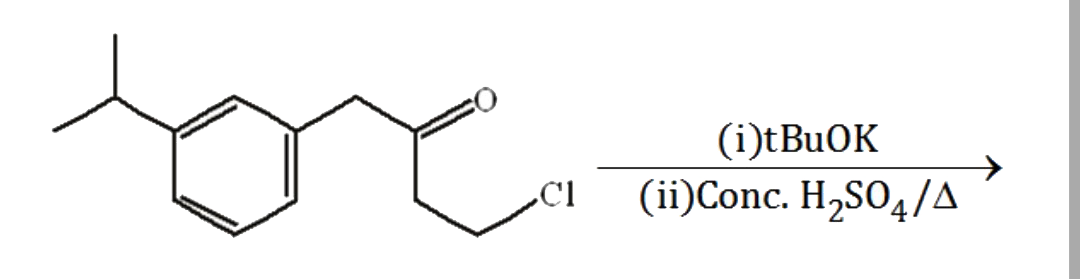 The major product or following reaction is
