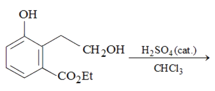 The major product of the following reaction is    underset(CHCl3)overset(H2SO4(cat))rarr