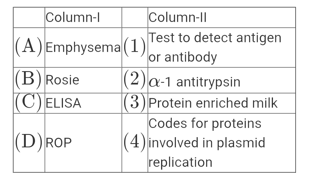 Match the columns