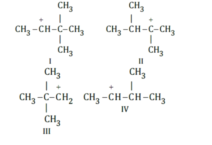 Which of the following carbocations is most stable ?