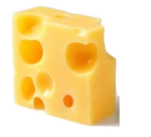 Observe the following block of cheese which is produced in Emmentral , Switzerland . The depression in this cheese are due to