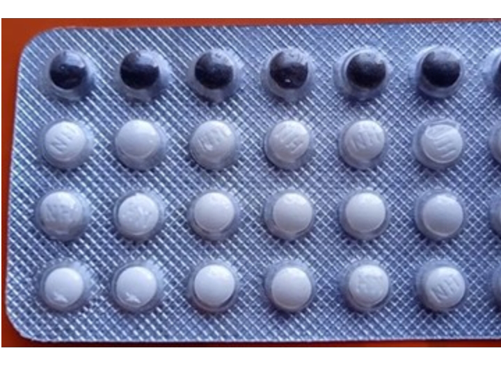 The following is strip of MALA- D oral contraceptive pills . Which of these statements about it is true ?