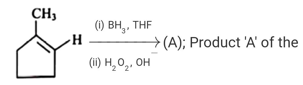 , Product 'A' of the reaction is