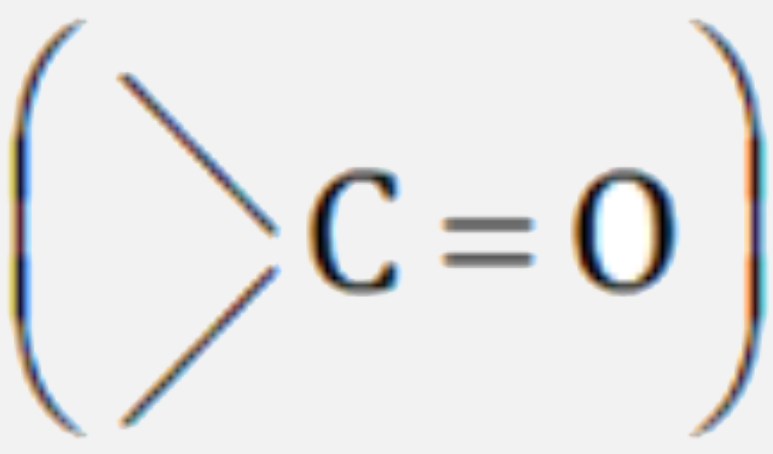 The properties of carbonyl group   is suppressed the most in