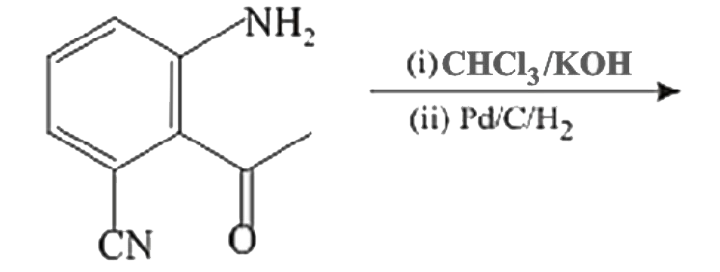 The major product obtained in the following reaction is :