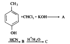 C is a chiral carboxylic acid .The structure of the carboxylic acid is