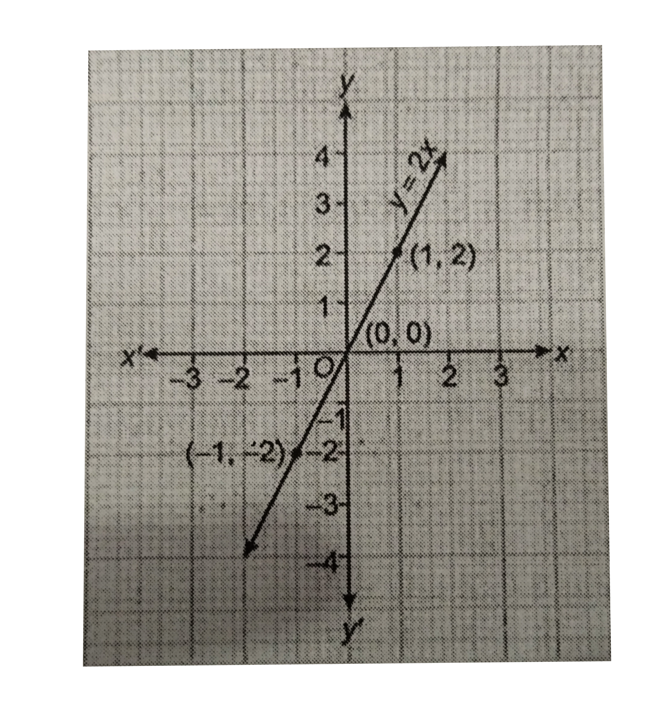 Draw The Graph Of Y 2x