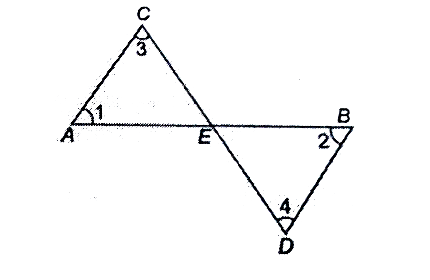 In the figure AC||BD , prove that:   (i) triangleACE ~ triangleBDE (ii) (AE)/(CE)= (BE)/(DE)