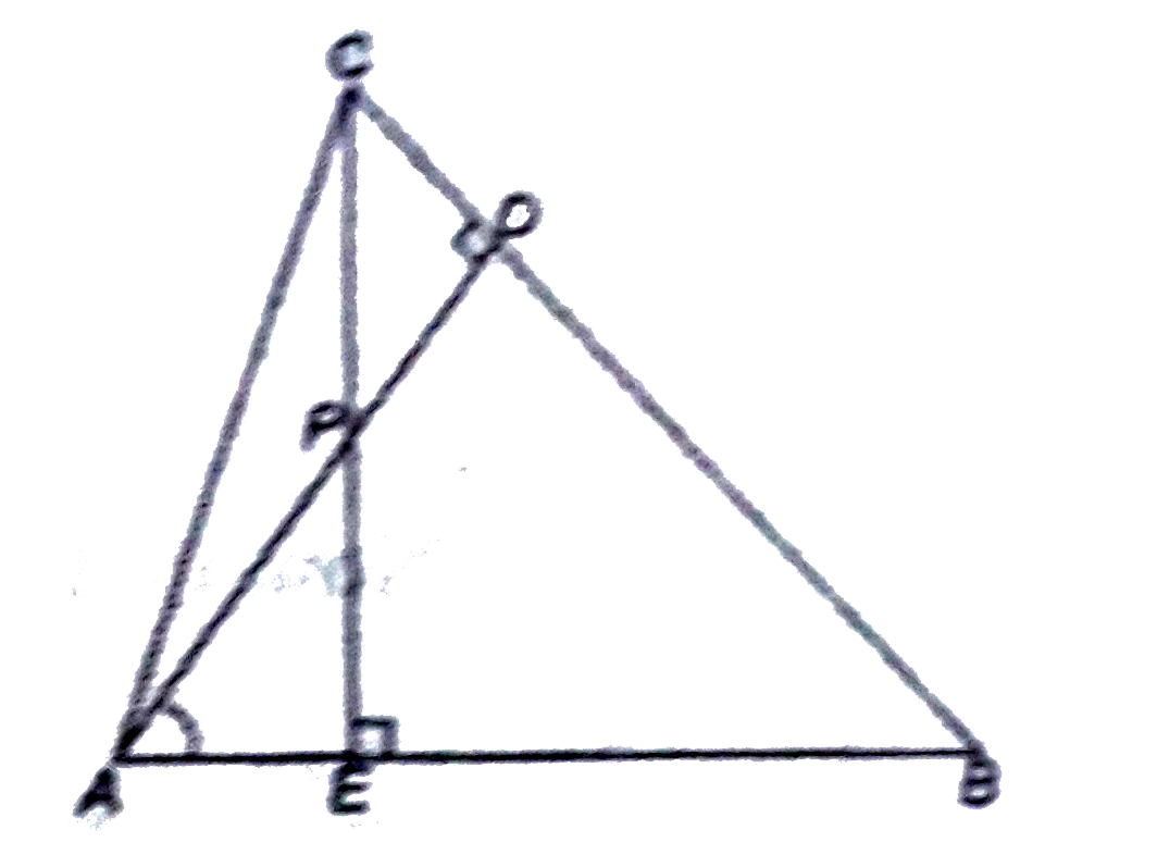 In Figure altitudes AD and CE of triangle ABC
  intersect each other at the point P. Show that:
(i) DeltaA E P~  DeltaC D P
 (ii) DeltaA B D ~ DeltaC B E
 (iii) DeltaA E P~  DeltaA D B

(iv) DeltaP D C~  DeltaB E C