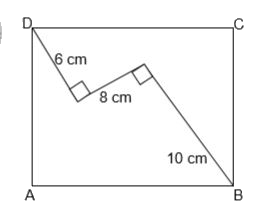 Find the area of the square ABCD