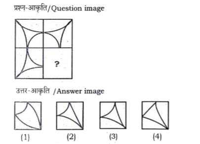 Which of the answer-figures will complete the måtrix figure ? प्रश्न-आकृति/Question image