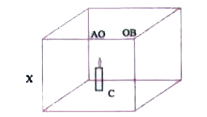 चित्र में एक आयताकार बॉक्स x में दो रास्ते व B दिये गये हैं। इसके अंदर एक मोमबत्ती जल रही है।   (iii) जलती हुई अगरबत्ती को A के ऊपर रखने पर धुआँ किस दिशा में जायेगा?