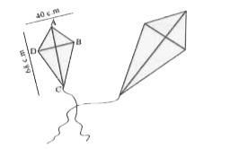 मेघा ने दो समरूप पतंगें बनाई। बड़ी पतंग का विकर्ण छोटी पतंग के विकर्ण का 1.5 गुना है। तब,   (i) स्केल गुणक क्या होगा ?    (ii) बड़ी पतंग के विकर्णों की माप ज्ञात कीजिए।   जबकि BD=40 सेमी और AC=68 सेमी।