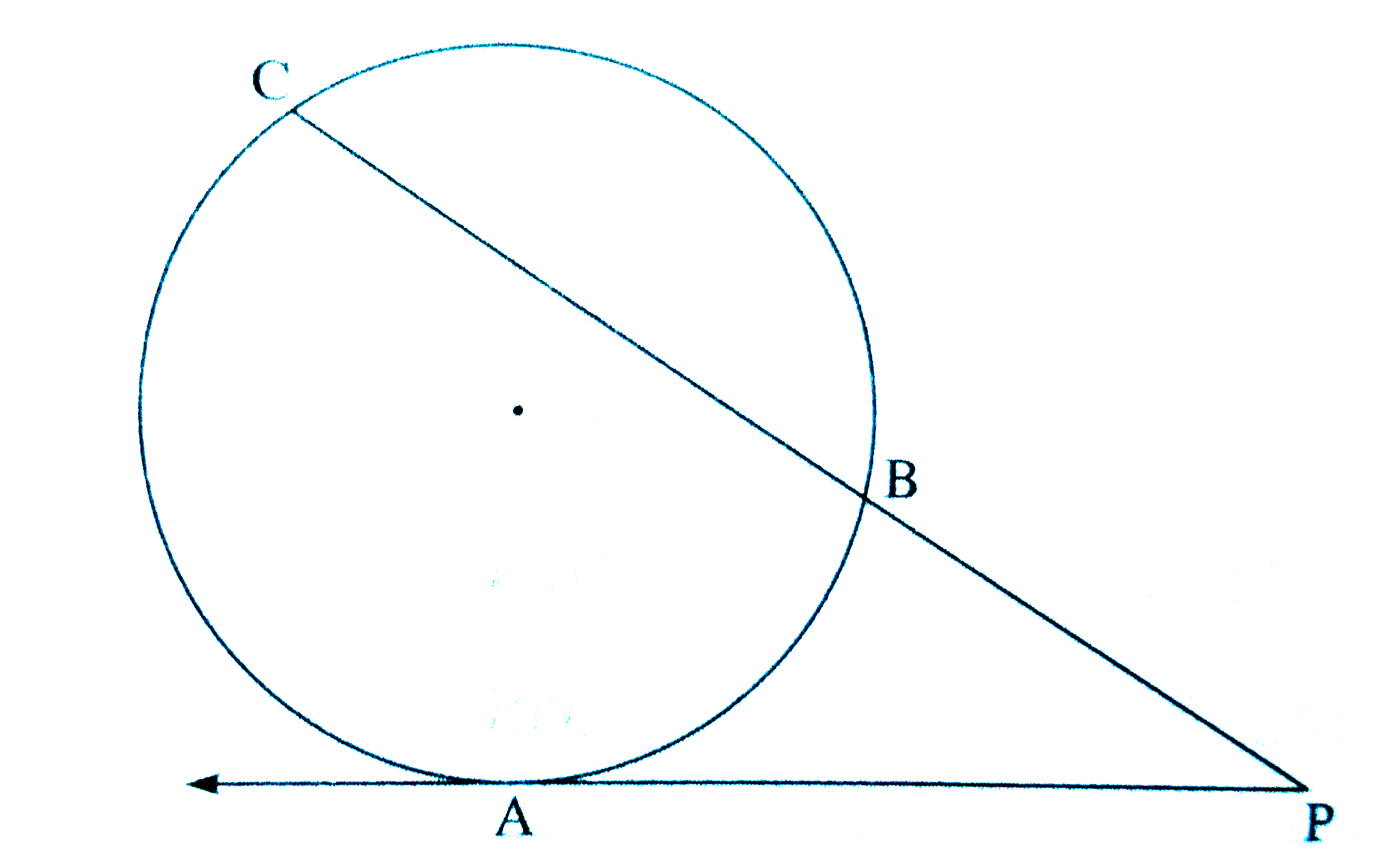 In the figure, a tangent segment PA touches the circle at point A and secant PBC intersects the circle at points B and C. If AP=15 cm and BP=10, then find BC.