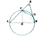 In the given figure, AB is a diameter of the circle, CD is chord equal to the radius of the circle, AC and BD when extended intersect at a point E. Prove that angle AEB = 60^(@).