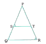 In the given figure, (PS)/(SQ)=(PT)/(TR) and /PST= /PRQ. Prove  that PQR is an isosceles triangle.