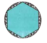 A round table cover has six equal designs as shown in the given figure. If the radis of the cover is 28cm, find the cost of making the designs at the rate of Rs. 0.35 per cm^(2). (Use sqrt(3) = 1.7)