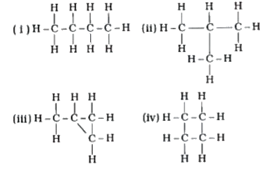 Which of the following are correct structural isomers of butane ?