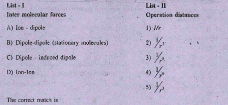 Match the following