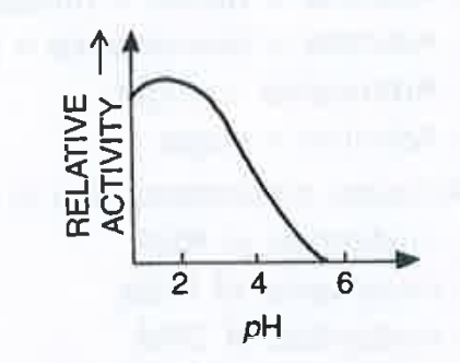 The enzyme  depicted  in the below  graph  is