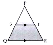 In the given figure in a triangle PQR, ST || QR and (PS)/(SQ) =(3)/(5) and PR = 28 cm find PT .