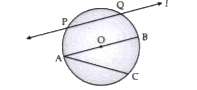 The distance from the centre (O) of the circle to any point on the circle is called a............... of the circle,