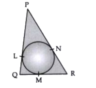 In fig , a circle isinscribed in a triangle PQR with PQ = 10 cm , QR = 8 cm and PR = 12 cm .Find the length of the QM , RN and PL.