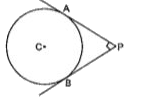 In the given figure, PA and PB are two tangents drawn from an external point P to a circle with centre C and radius 4 cm. If PA is perpendicular to PB, then the length of each tangent is :