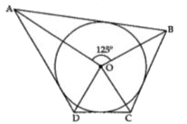 In figure if angleAOB = 125^(@), then angleCOD is equal to: