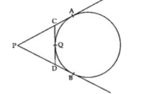 PA and PB are tangents to the circle drawn from an external point P. CD is the third tangent touching the circle at Q. If PB = 12 cm and CQ = 3 cm, then the length of PC will be: