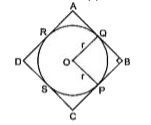 In the given figure, a circle is inscribed in a quadrilateral ABCD in which angleB=90^(@). If AD = 23 cm, AB = 29 cm and DS = 5 cm, find the value of radius (r).