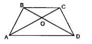 Amit went on a trip to Uttarakhand, India. While driving, he observes a bridge in the shape of a trapezium. Let AC and BD be the diagonals of the bridge, which intersect each other at a point O.      One of the angle property used, if any, in proving the similarity triangles in part (A), is: