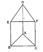 The given figure shows a prism whose base is a shape of triangle. Let the vertices of the base triangle are A(1, 4, 2), B(-2, 1, 2) and C(2, -3, 4). Based on the above information answer the following questions.      The vector of vec(BC) is :