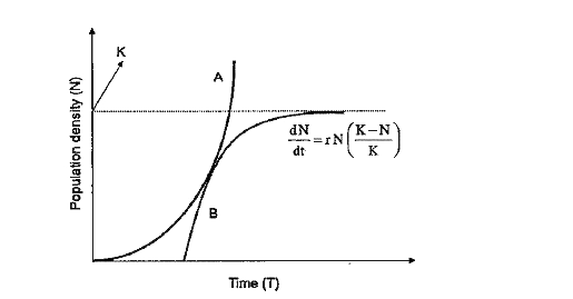 Analyse the graph given below and answer the questions based on it?   In the whole equation and related graph, K is quoted. What is K?