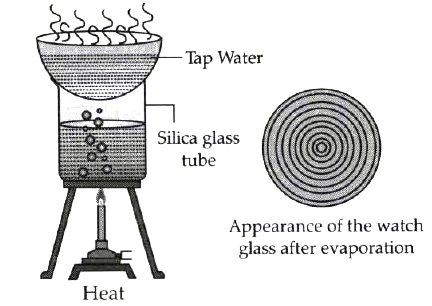 Look at the picture, understand the experiment  and answer the below related questions :      Do we see the same observation when the  experiment conducted with rainwater. Why?