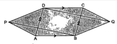 In the given diagram ABCD is a parallelogram. DeltaAPD and DeltaBQC are equilateral triangles.      Prove that :   PB=QD