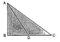 In the given figure, triangle ABC is a right triangle with angleB=90^(@) and D is mid-point of side BC. Prove that :   AC^(2)=AD^(2)+3CD^(2)