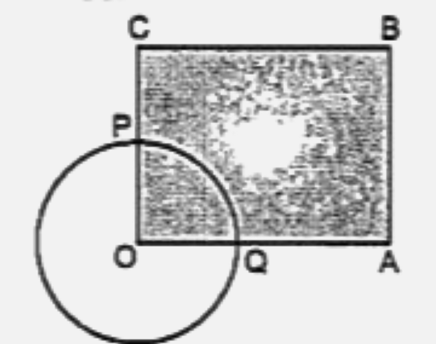 In the following figure, OABC is a square. A circle is drawn with as centre which meets OC at P and OA at Q. Prove that:      Delta OPA ≅ Delta OQC
