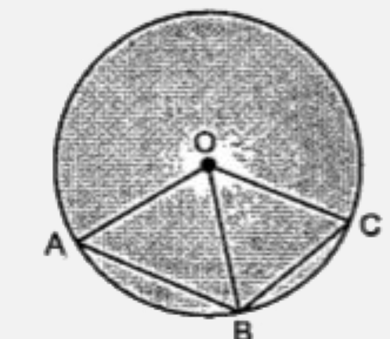 In the given AB is a side of regular pentagon and BC is a side of regular hexagon.       angle AOC